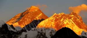 Sunset View of Mount Everest base camp trek