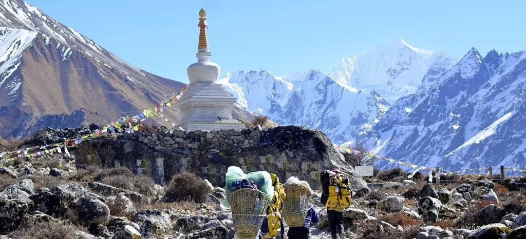 Easy But bumpy trekking Trail in Langtang Region