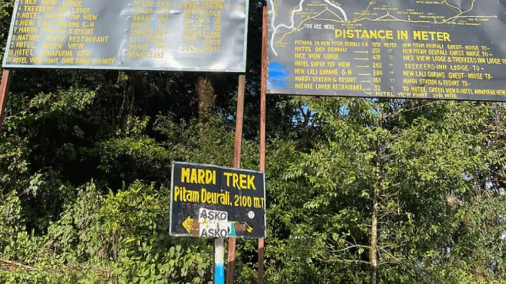 Mardi Himal Trek Route Information